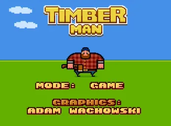 Timberman on Atari XL/XE