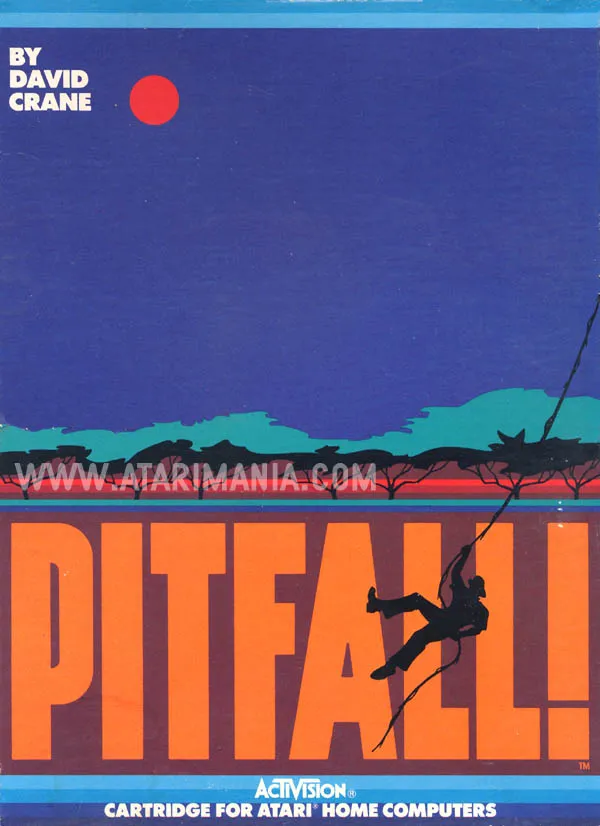Oryginalna okładka Pitfall! – Atari XL/XE
