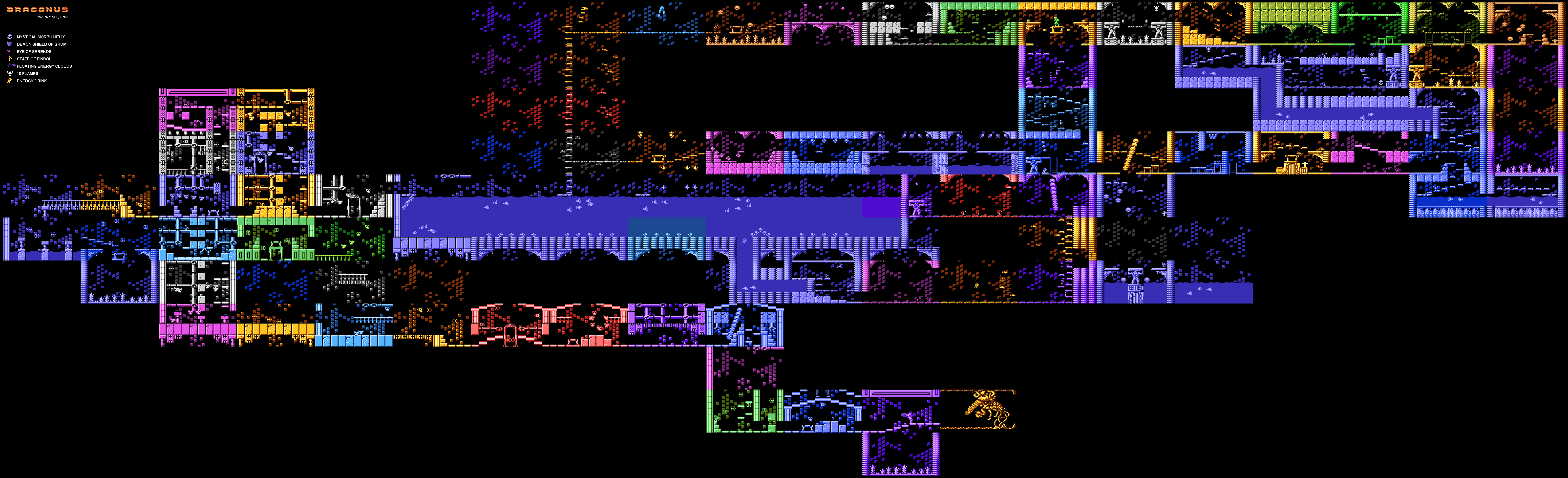 Mapa Draconus – Atari XL/XE