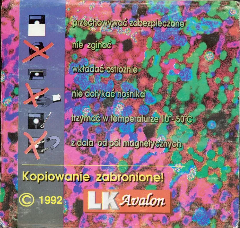 Oryginalna okładka Zybex – Atari XL/XE
